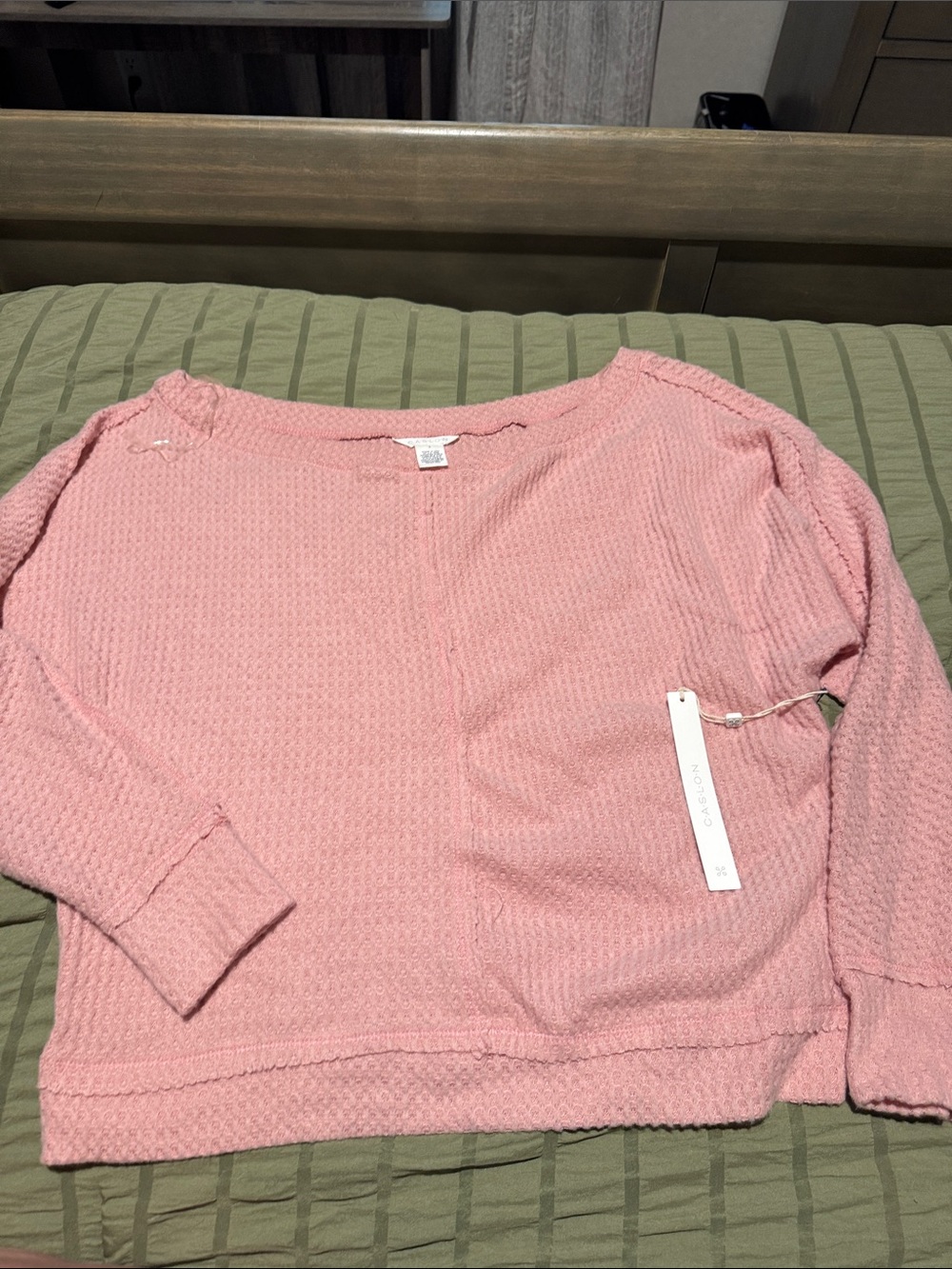 Caslon waffle knit top NWT